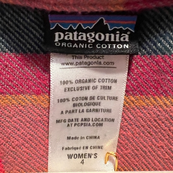 Patagonia Pink and Orange Organic Cotton Shirt - Picture 3 of 3